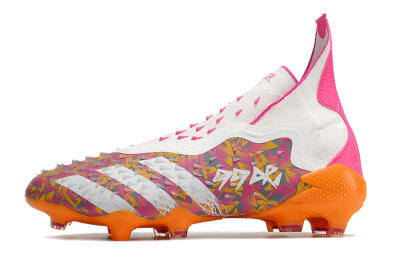 Adidas Predator Freak+ FG Football Boots - White/Orange