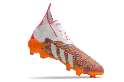 Adidas Predator Freak+ FG Football Boots - White/Orange
