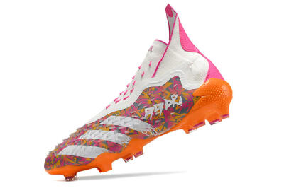 Adidas Predator Freak+ FG Football Boots - White/Orange