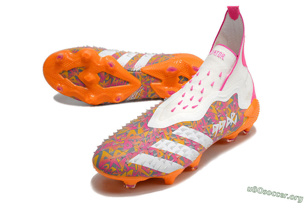 Adidas Predator Freak+ FG Football Boots - White/Orange 0