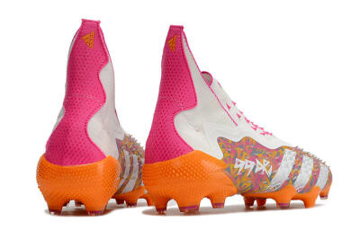 Adidas Predator Freak+ FG Football Boots - White/Orange