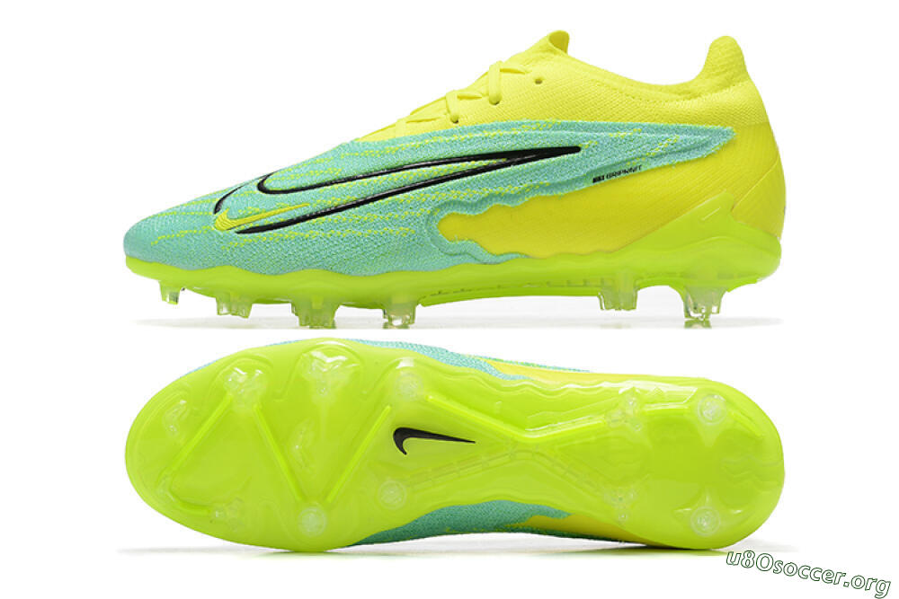 Nike Phantom GX Elite FG Football Boots - Green/Blue/Black 1