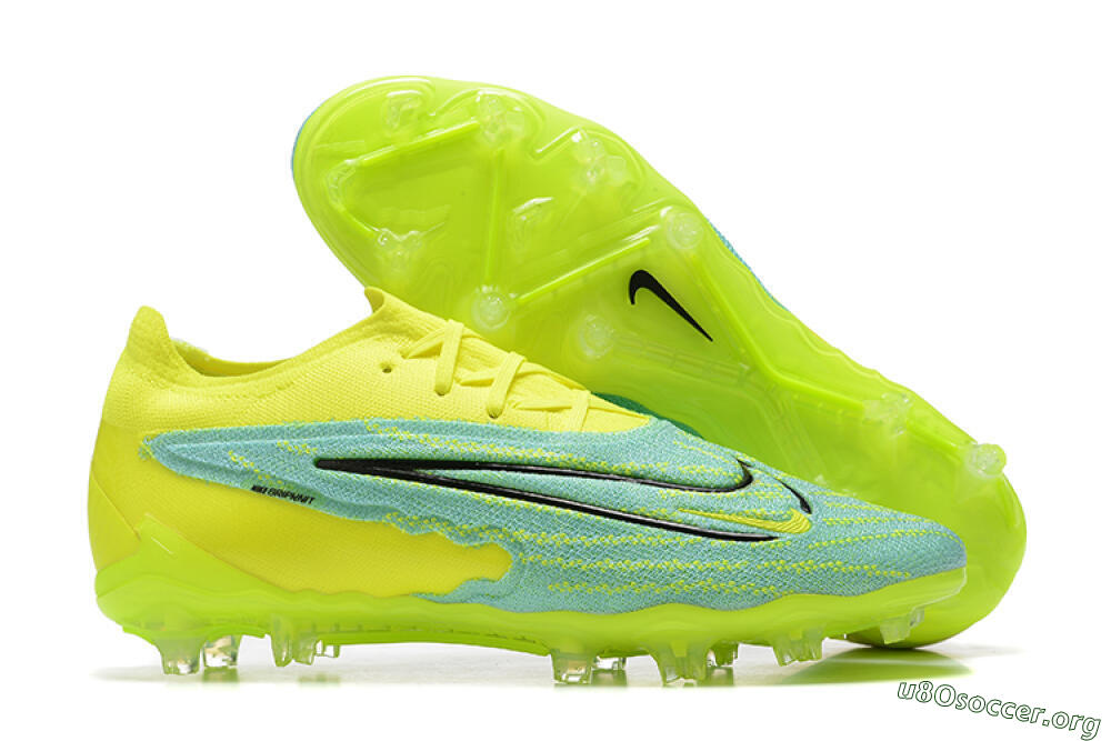 Nike Phantom GX Elite FG Football Boots - Green/Blue/Black 2