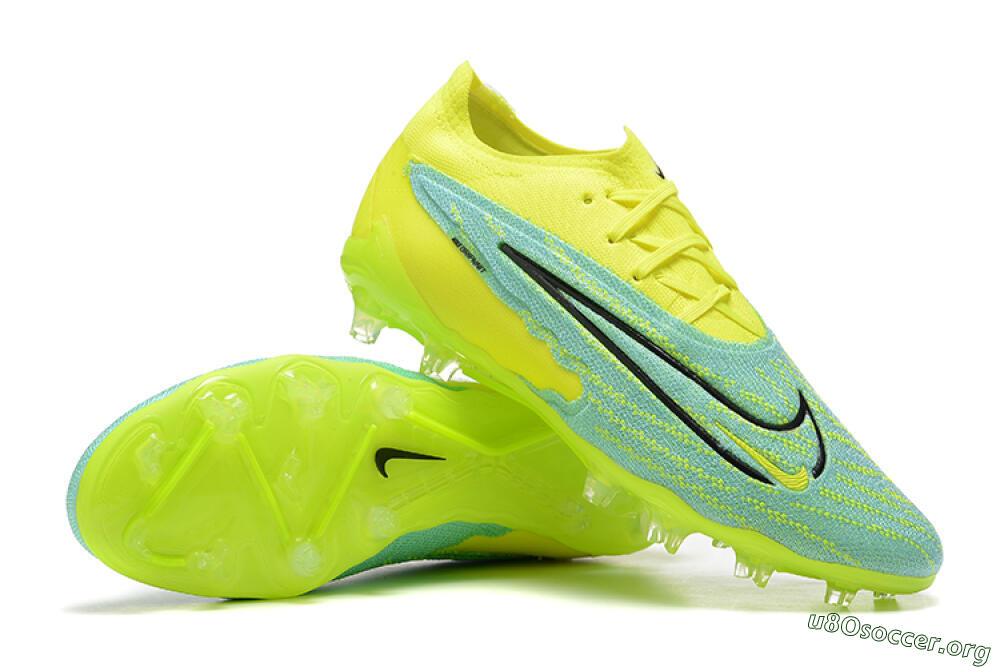 Nike Phantom GX Elite FG Football Boots - Green/Blue/Black 4