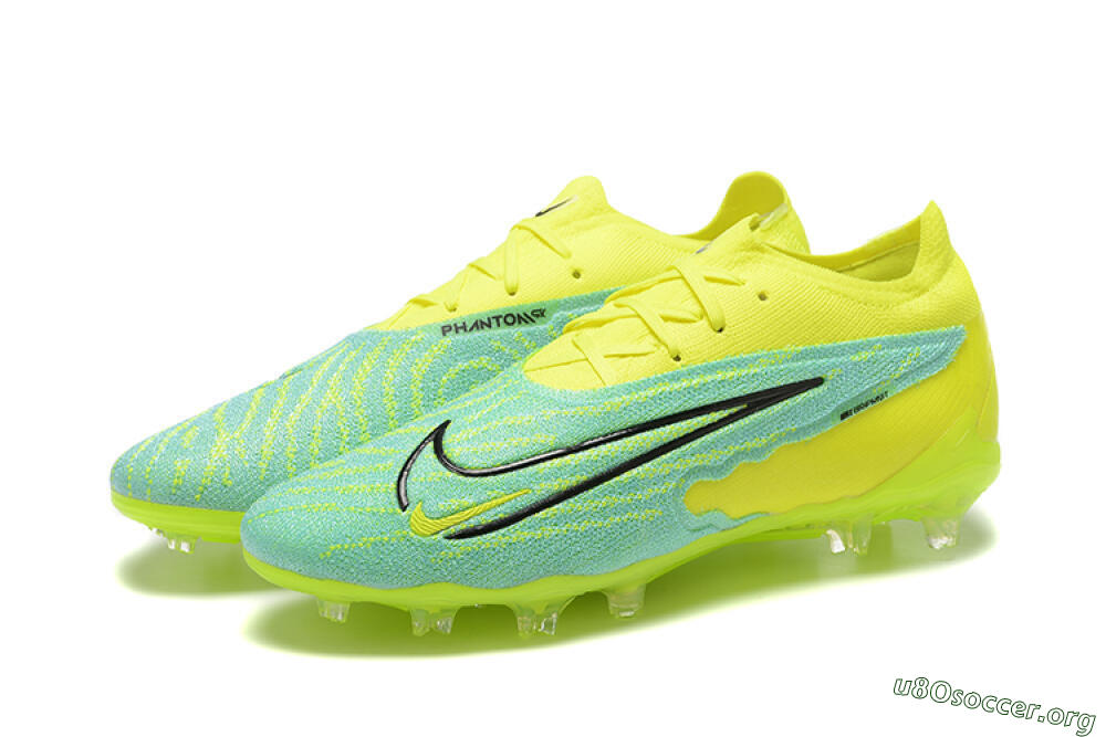 Nike Phantom GX Elite FG Football Boots - Green/Blue/Black 5