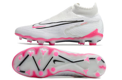 Nike Phantom GX Elite DF FG Football Boots - White/Black/Pink