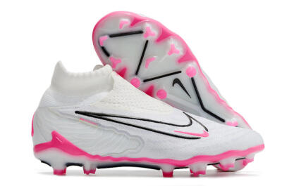 Nike Phantom GX Elite DF FG Football Boots - White/Black/Pink