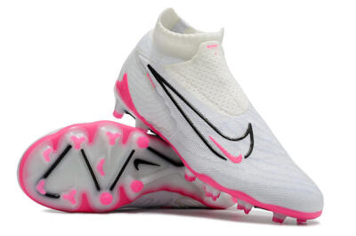Nike Phantom GX Elite DF FG Football Boots - White/Black/Pink
