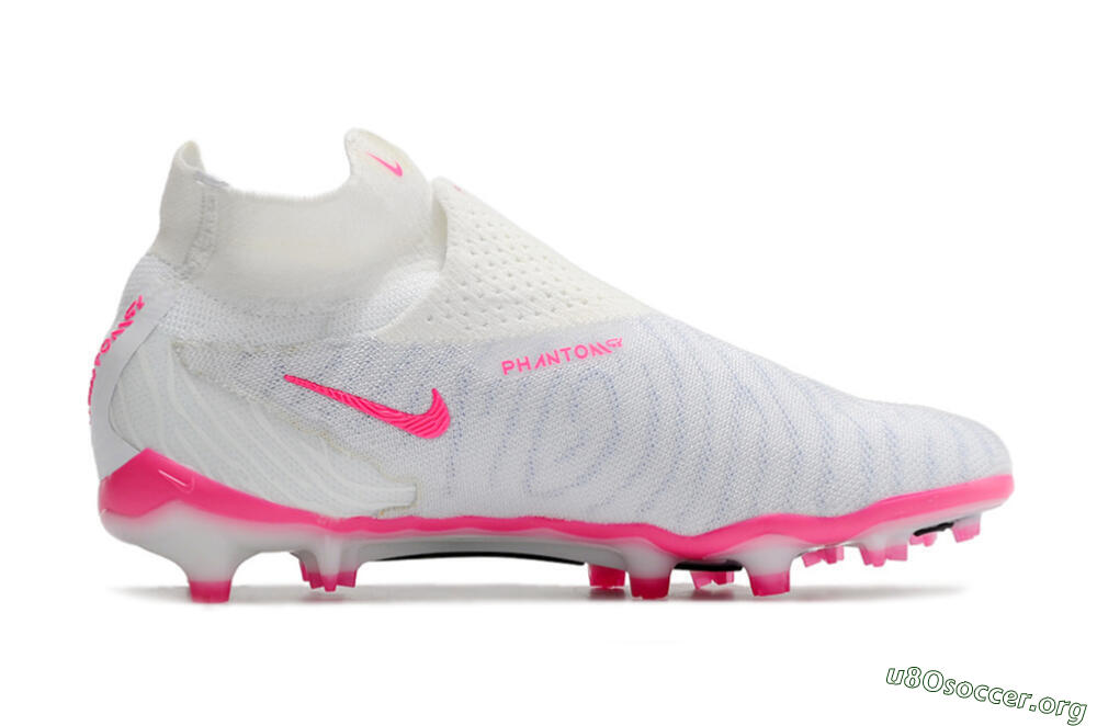 Nike Phantom GX Elite DF FG Football Boots - White/Black/Pink 4