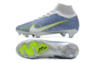Nike Air Zoom Mercurial Superfly 9 Elite FG Football Boots - Blue/White/Green