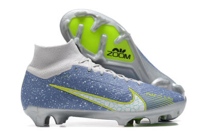 Nike Air Zoom Mercurial Superfly 9 Elite FG Football Boots - Blue/White/Green