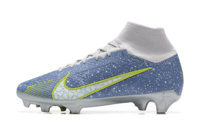 Nike Air Zoom Mercurial Superfly 9 Elite FG Football Boots - Blue/White/Green