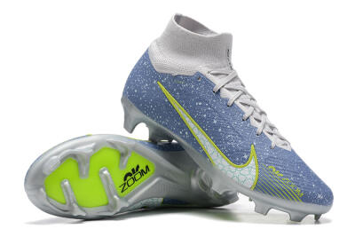 Nike Air Zoom Mercurial Superfly 9 Elite FG Football Boots - Blue/White/Green
