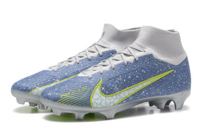 Nike Air Zoom Mercurial Superfly 9 Elite FG Football Boots - Blue/White/Green