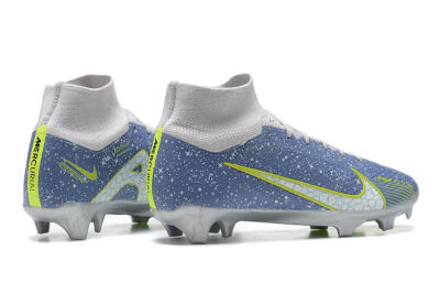 Nike Air Zoom Mercurial Superfly 9 Elite FG Football Boots - Blue/White/Green