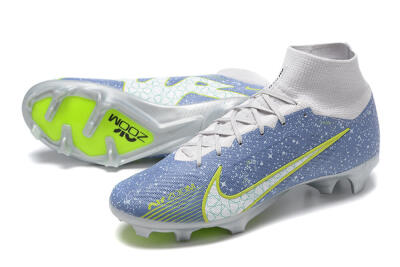 Nike Air Zoom Mercurial Superfly 9 Elite FG Football Boots - Blue/White/Green