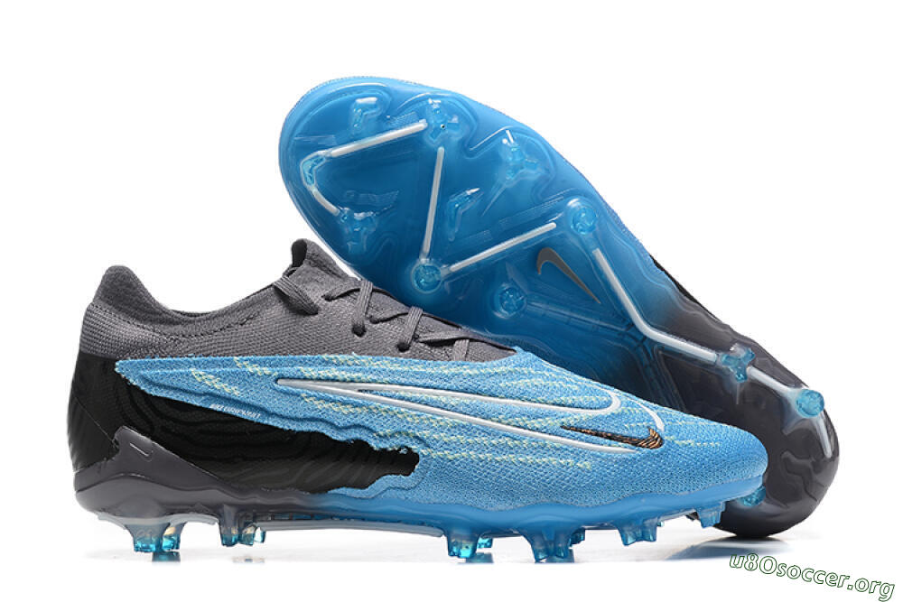Nike Phantom GX Elite FG Football Boots - Blue/Grey/White 2
