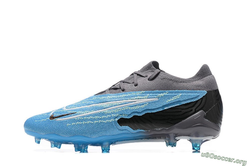 Nike Phantom GX Elite FG Football Boots - Blue/Grey/White 3