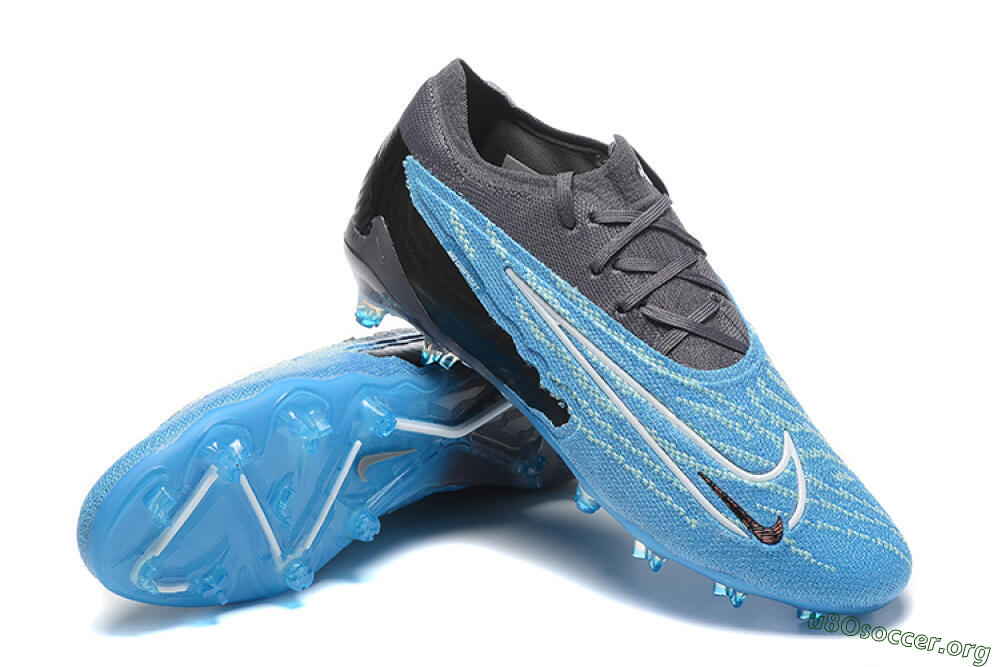 Nike Phantom GX Elite FG Football Boots - Blue/Grey/White 4