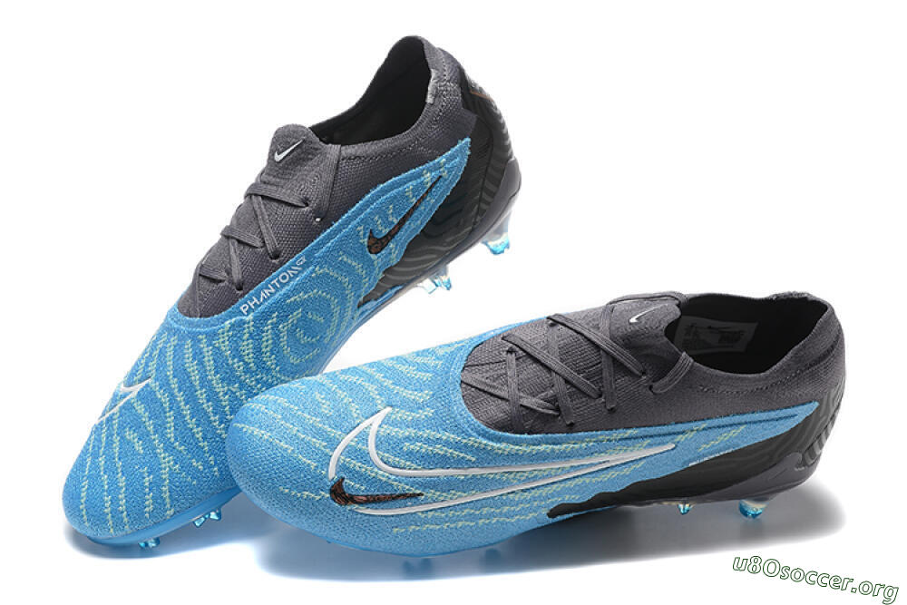 Nike Phantom GX Elite FG Football Boots - Blue/Grey/White 6