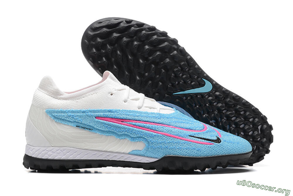 Nike Phantom GX Elite TF Football Shoes - Blue/White/Pink 2