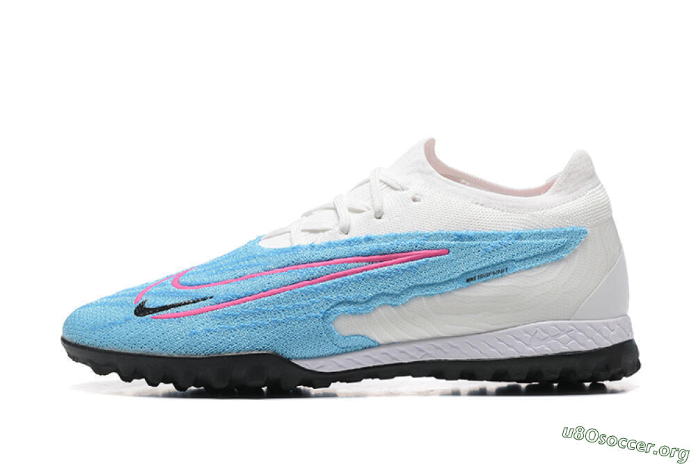 Nike Phantom GX Elite TF Football Shoes - Blue/White/Pink 3