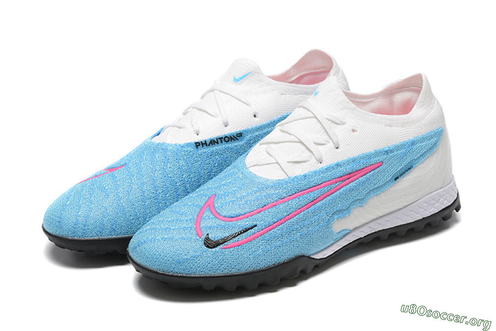 Nike Phantom GX Elite TF Football Shoes - Blue/White/Pink 5