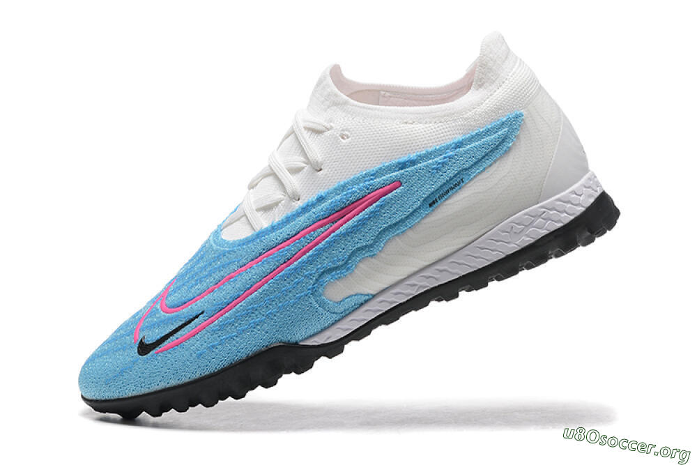 Nike Phantom GX Elite TF Football Shoes - Blue/White/Pink 8