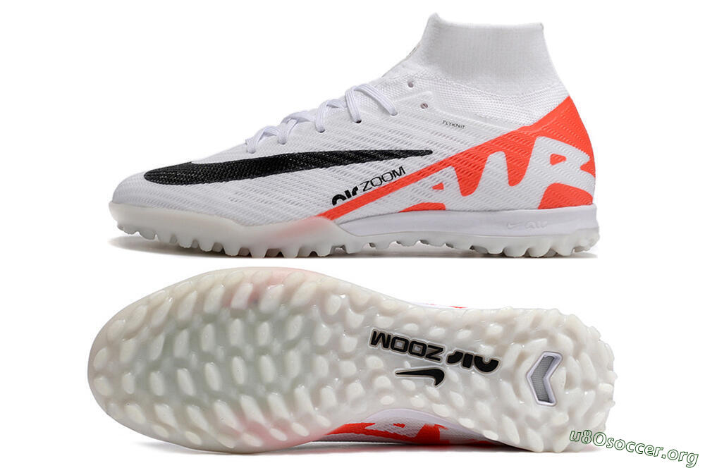 Nike Air Zoom Mercurial Superfly 9 Elite TF Football Shoes - White/Black/Red 1