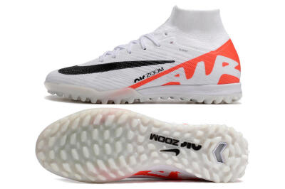 Nike Air Zoom Mercurial Superfly 9 Elite TF Football Shoes - White/Black/Red