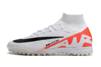 Nike Air Zoom Mercurial Superfly 9 Elite TF Football Shoes - White/Black/Red