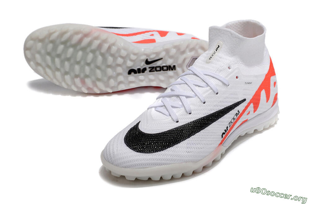 Nike Air Zoom Mercurial Superfly 9 Elite TF Football Shoes - White/Black/Red 0