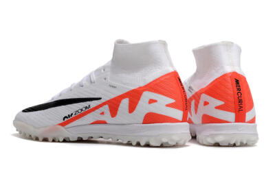 Nike Air Zoom Mercurial Superfly 9 Elite TF Football Shoes - White/Black/Red