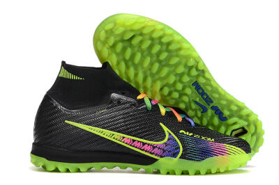 Nike Air Zoom Mercurial Superfly 9 Elite TF Football Shoes - Black/Green/Pink