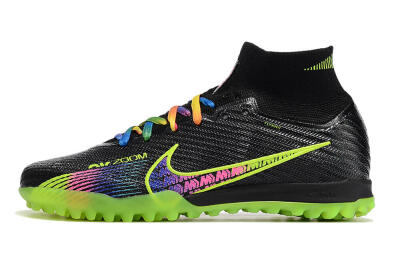 Nike Air Zoom Mercurial Superfly 9 Elite TF Football Shoes - Black/Green/Pink