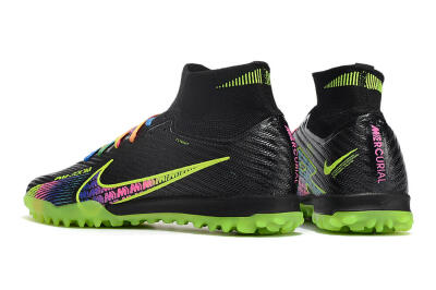Nike Air Zoom Mercurial Superfly 9 Elite TF Football Shoes - Black/Green/Pink