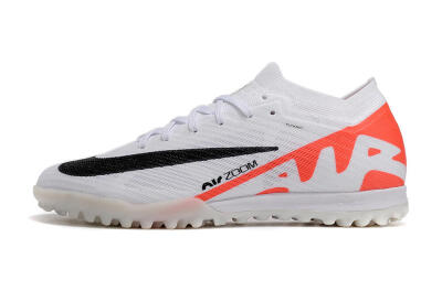 Nike Air Zoom Mercurial Vapor 15 Elite TF Football Shoes - White/Black/Red