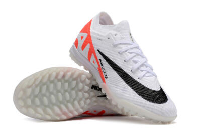 Nike Air Zoom Mercurial Vapor 15 Elite TF Football Shoes - White/Black/Red