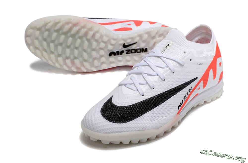 Nike Air Zoom Mercurial Vapor 15 Elite TF Football Shoes - White/Black/Red 0