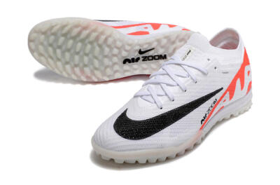 Nike Air Zoom Mercurial Vapor 15 Elite TF Football Shoes - White/Black/Red