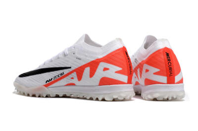 Nike Air Zoom Mercurial Vapor 15 Elite TF Football Shoes - White/Black/Red