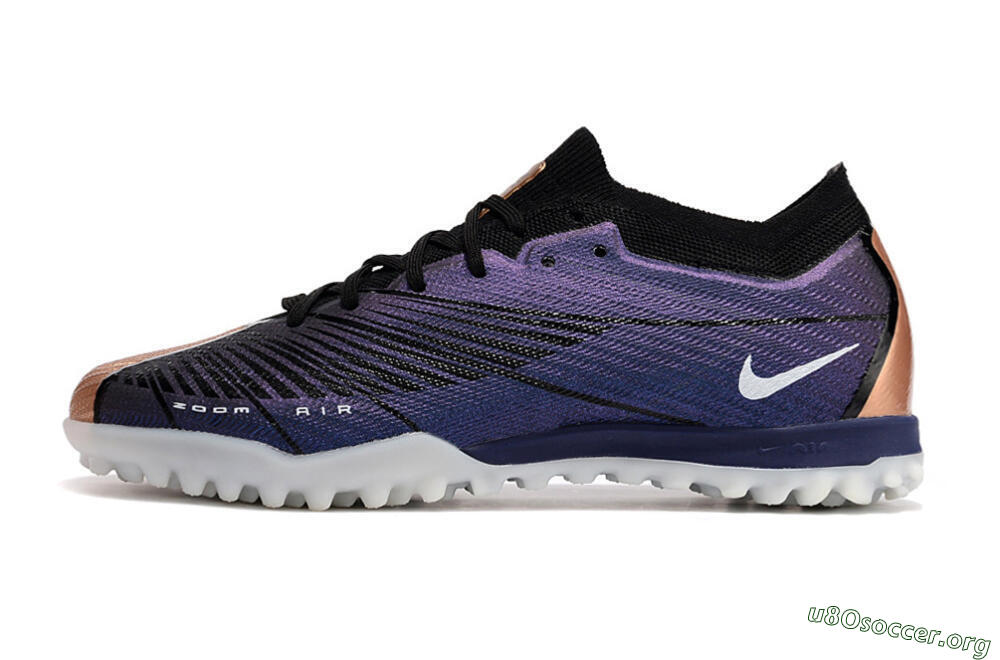 Nike Air Zoom Mercurial Vapor 15 Elite TF Football Shoes - Purple/Black 3