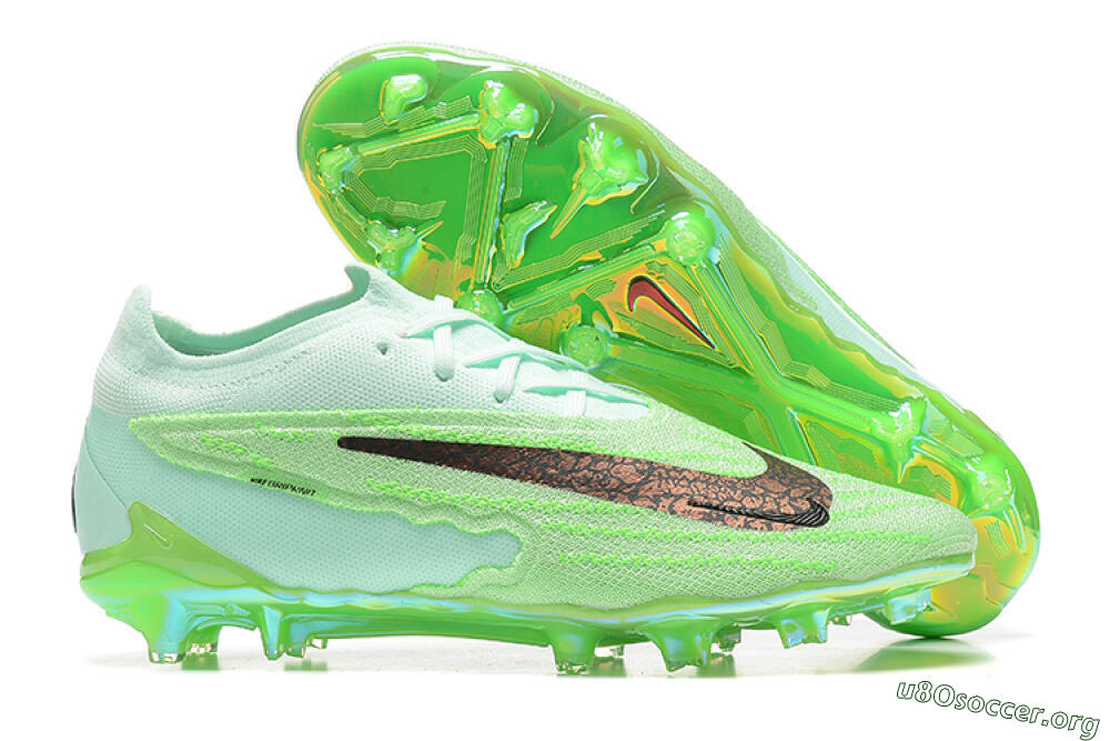 Nike Phantom GX Elite FG Football Boots - Green/Black 2