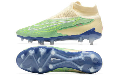 Nike Phantom GX Elite DF FG Football Boots - Green/Beige/Blue