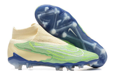 Nike Phantom GX Elite DF FG Football Boots - Green/Beige/Blue