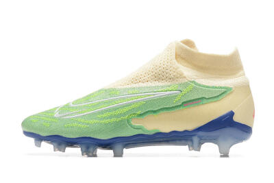 Nike Phantom GX Elite DF FG Football Boots - Green/Beige/Blue