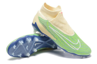Nike Phantom GX Elite DF FG Football Boots - Green/Beige/Blue