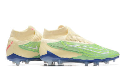 Nike Phantom GX Elite DF FG Football Boots - Green/Beige/Blue
