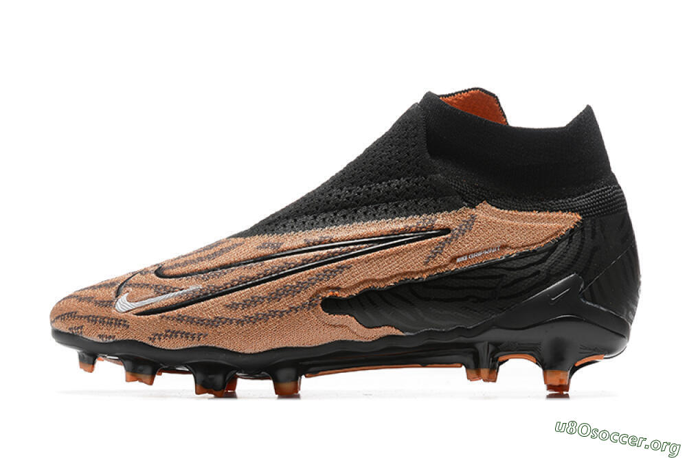 Nike Phantom GX Elite DF AG Football Boots - Brown/Black 3