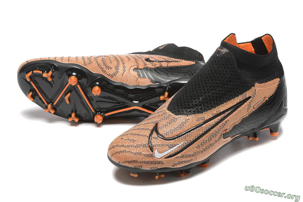 Nike Phantom GX Elite DF AG Football Boots - Brown/Black 0
